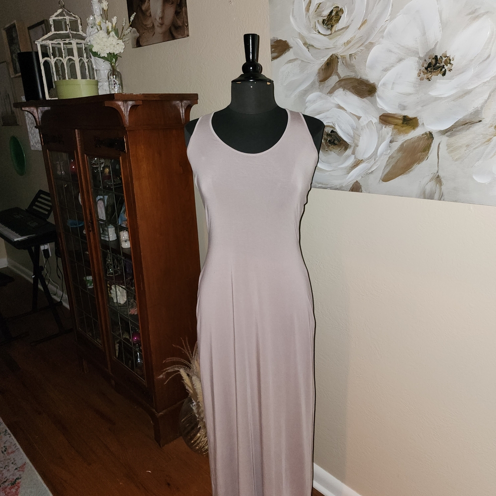 Calvin Klein Collection Mauve Sleeveless Maxi Dress